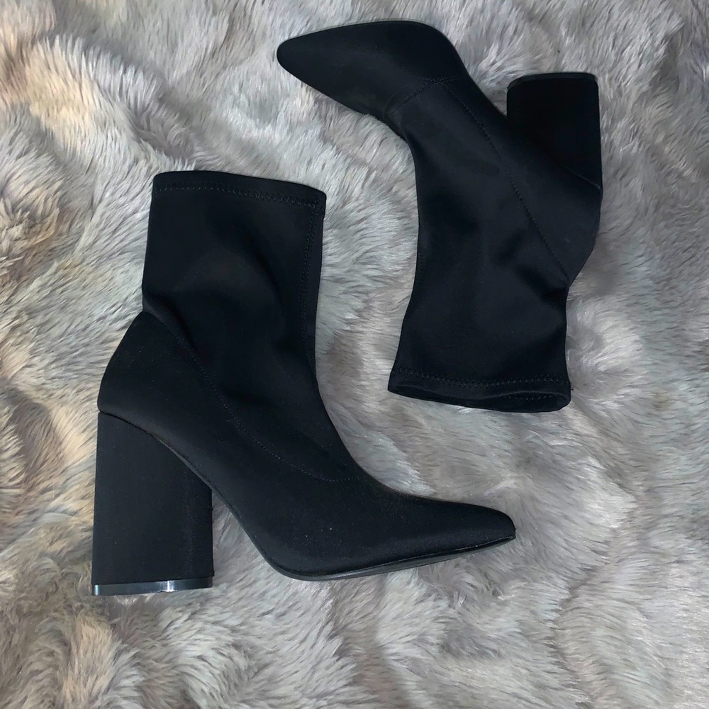 Black booties (never worn)